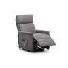 Julian Bowen Furniture Helena Charcoal Fabric Rise and Recliner Chair