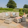 Maze Rattan Garden Furniture Cotswolds Reclining Corner Dining with Rising Table