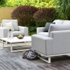 Maze Lounge Outdoor Fabric Ethos Lead Chine 2 Seat Sofa Set