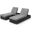 Maze Rattan Garden Furniture Grey Orlando Sunlounger Set