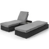 Maze Rattan Garden Furniture Grey Orlando Sunlounger Set