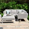 Maze Lounge Outdoor Fabric Pulse Square Lead Chine Corner Dining Set with Rising Table