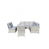 Signature Weave Garden Furniture Amy Corner Dining Sofa Set with 3 Chairs