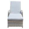 Signature Weave Garden Furniture Constance Silver Grey Sun Lounger