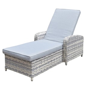 Signature Weave Garden Furniture Constance Silver Grey Sun Lounger Signature Weave Garden Furniture Constance Silver Grey Sun Lounger