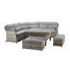 Signature Weave Garden Furniture Constance Silver Grey Large Corner Dining Set