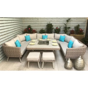 Signature Weave Garden Furniture Danielle U-Shape Sofa Set Signature Weave Garden Furniture Danielle U-Shape Sofa Set