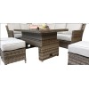 Signature Weave Garden Furniture Edwina Grey Corner Dining Set with Lift Table & Ice Bucket