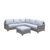 Signature Weave Garden Furniture Helena Grey Modular Corner Sofa