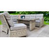 Signature Weave Garden Furniture Amy Grey Rattan Corner Dining Set