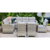 Signature Weave Garden Furniture Amy Grey Rattan Corner Dining Set