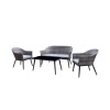 Signature Weave Garden Furniture Della Grey 4 Seater Sofa Set