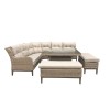 Signature Weave Garden Furniture Diana Corner Dining Sofa With Stools