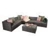 Signature Weave Garden Furniture Evie Grey Modular Sofa Set 