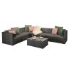 Signature Weave Garden Furniture Evie Grey Modular Sofa Set