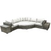 Signature Weave Garden Furniture Jessica Large Brown Corner Sofa Set