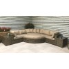 Signature Weave Garden Furniture Jessica Large Brown Corner Sofa Set