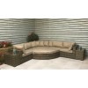 Signature Weave Garden Furniture Jessica Large Brown Corner Sofa Set