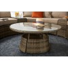 Signature Weave Garden Furniture Juliet Brown Nature Half Moon Sofa Set