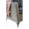 Signature Weave Garden Furniture Meghan Grey Corner Dining Sofa with Fire Pit