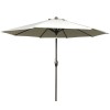 Signature Weave Garden Furniture 2.5m Round Beige Table Parasol