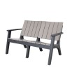 Signature Weave Garden Furniture Polly Black & Grey Weather Resistant 4 Seat Sofa Set