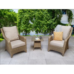 Signature Weave Garden Furniture Sarah Natural Rattan 3 Piece Lounge Set Signature Weave Garden Furniture Sarah Natural Rattan 3 Piece Lounge Set