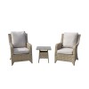 Signature Weave Garden Furniture Sarah Natural Rattan 3 Piece Lounge Set