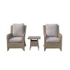 Signature Weave Garden Furniture Sarah Natural Rattan 3 Piece Lounge Set