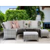 Signature Weave Garden Furniture Sarah Corner Dining Set in Grey