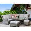 Signature Weave Garden Furniture Sarah Corner Dining Set in Grey