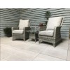 Signature Weave Garden Furniture Sarah Grey Rattan 3 Piece Lounge Set