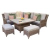 Signature Weave Garden Furniture Sarah Grey Corner Dining Set