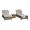 Signature Weave Garden Furniture Sarena Natural Rattan Sun Lounger Set