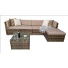 Signature Weave Garden Furniture Stella Natural Brown Modular Corner Sofa