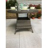 Signature Weave Garden Furniture Victoria Grey 100cm Round Dining Table Only