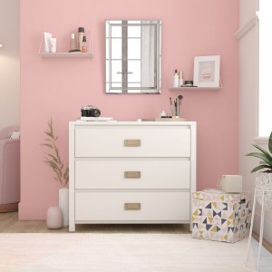 Monarch Hill Haven Painted Furniture White 3 Drawer Chest
