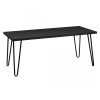 Owen Retro Wooden Furniture Black Oak Coffee Table