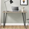 Owen Retro Wooden Furniture Rustic Oak Desk