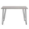 Owen Retro Wooden Furniture Grey Oak Home Office Study Desk