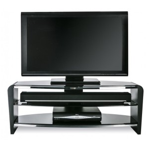 Alphason Furniture Francium Black 2 Shelf TV Stand Alphason Furniture Francium Black 2 Shelf TV Stand