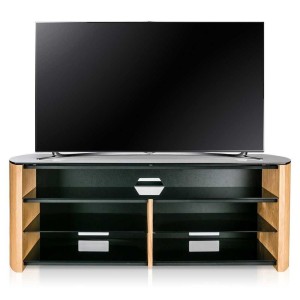 Alphason Wooden Furniture Finewoods  Soundbar TV Stand for up to 60"  in Light Oak