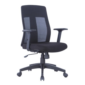 Alphason Office Furniture Laguna Fabric and Mesh Back Chair in Black Alphason Office Furniture Laguna Fabric and Mesh Back Chair in Black