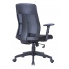 Alphason Office Furniture Laguna Fabric and Mesh Back Chair in Black