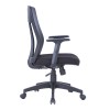 Alphason Office Furniture Laguna Fabric and Mesh Back Chair in Black