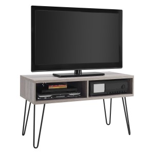 Owen Retro Wooden Furniture Grey 2 Shelves TV Stand Owen Retro Wooden Furniture Grey 2 Shelves TV Stand