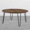 Owen Round Wooden Furniture Walnut Coffee Table