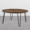 Owen Round Wooden Furniture Walnut Coffee Table