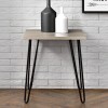 Owen Retro Wooden Furniture Rustic Oak End Table