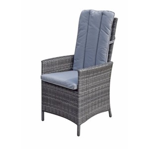 Signature Weave Garden Furniture Emily Grey Reclining Dining Chair Pair Signature Weave Garden Furniture Emily Grey Reclining Dining Chair Pair